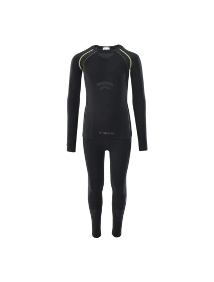 Detské termoprádlo 1rap Jr 92800402064 čierno-ružové - Brugi Detské termoprádlo 1rap Jr 92800402064 čierno-ružové - Brugi