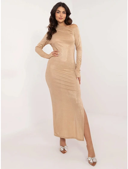 Dámské šaty DHJ SK model 20965289 Camel béžová - FPrice