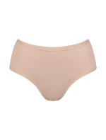 Dámske bavlnené midi nohavičky GO Daily 3P - BROWN - béžová 00LZ - SLOGGI