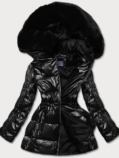 METALICZNA KURTKA DAMSKA CZARNA model 21244038 - S'WEST