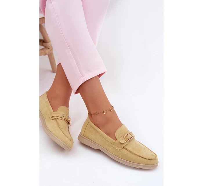 Dámské mokasíny Žluté s přezkou Belinae
