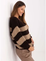 Jumper MI SW WK3031.22 tmavohnedý Jumper MI SW WK3031.22 tmavohnedý