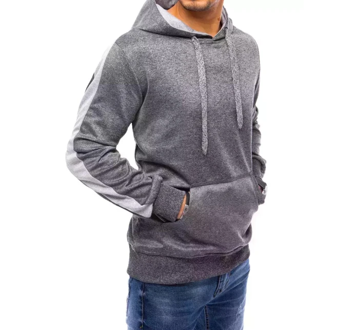 Pánská mikina s kapucí tmavě šedá Dstreet model 21964069 - FashionStreet