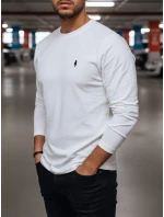 Pánské bílé tričko s dlouhým rukávem Dstreet model 21971872 - FashionStreet Pánské bílé tričko s dlouhým rukávem Dstreet model 21971872 - FashionStreet
