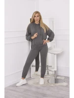 Sada model 18748990 s kapucí v grafitové barvě - K-Fashion Sada model 18748990 s kapucí v grafitové barvě - K-Fashion