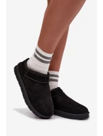 Dámské sněhule s teplým kožíškem černé Serenne Dámské sněhule s teplým kožíškem černé Serenne