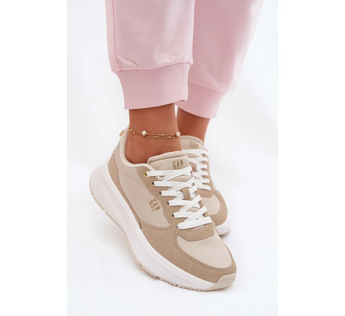 Dámské tenisky na platformě  Béžové model 22074762 - GAP