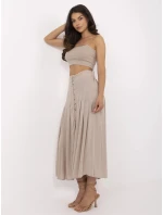 Spódnica model 21116728 ciemny bezowy - FPrice