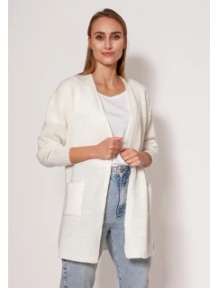 Sveter na gombíky PA013 krémový - MKM