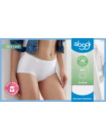 Dámské kalhoty Sloggi 24/7 Cotton Lace Midi bílé