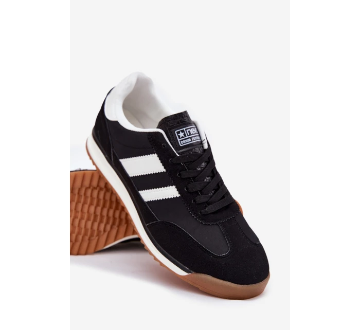 Buty Sportowe Sneakersy Męskie Czarne Sivara