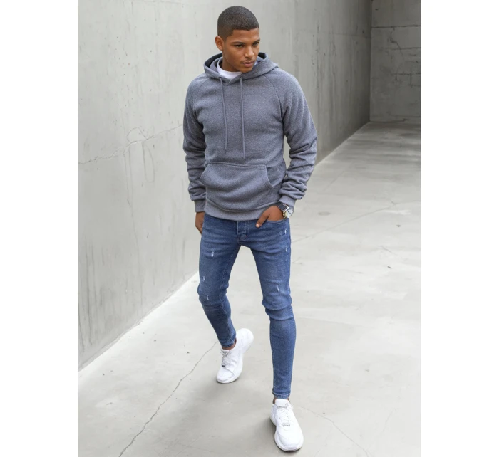 Pánská tmavě šedá mikina model 21966908 - Dstreet