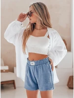 Dámske šortky OWN STYLE modré FashionStreet SY0452 Dámske šortky OWN STYLE modré FashionStreet SY0452