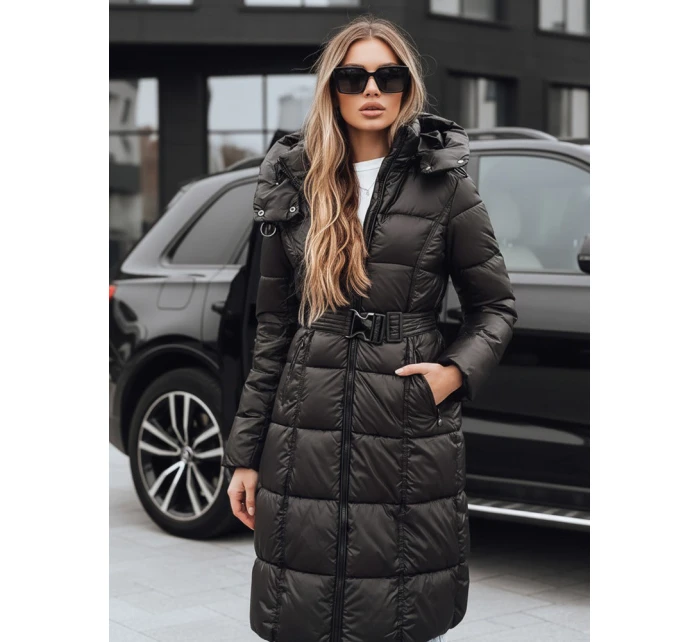 Dámská zimní prošívaná bunda s kapucí černá Dstreet model 21994767 - FashionStreet