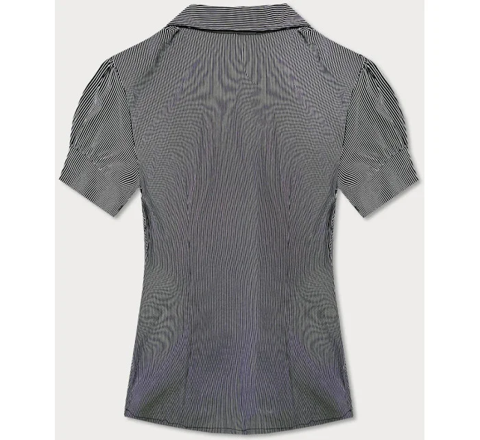 Tmavě modrá halenka s límečkem model 18493739 - Forget me not FASHION Tmavě modrá halenka s límečkem model 18493739 - Forget me not FASHION