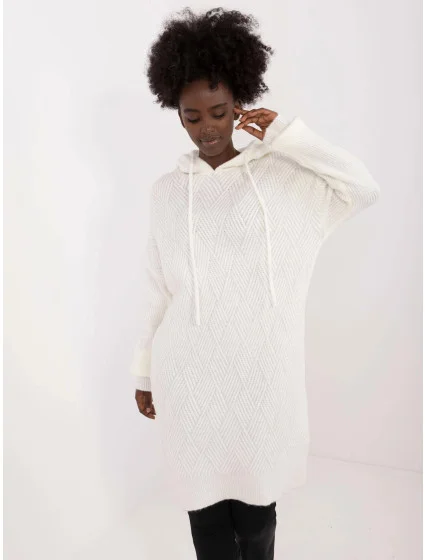 sukienka z kapturem ecru model 20471245 - Factory Price