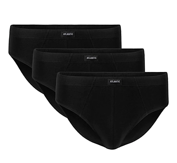 Pánske nohavičky 3 pack 006 black - Atlantic