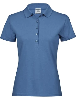TJ 145 Dámské luxusní těžké strečové piqué polo model 22448784 ocean blue - Tee Jays