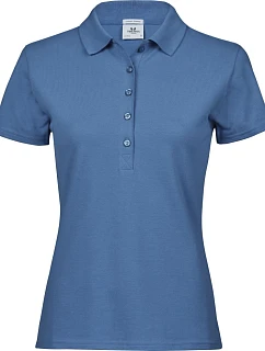 TJ 145 Dámské luxusní těžké strečové piqué polo model 22448784 ocean blue - Tee Jays