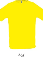 SOL'S Sporty Pánske športové tričko s raglánovými rukávmi 25.1939 lemon