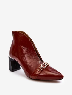 Kožené Boty Na  Hnědé model 21636031 - Maciejka