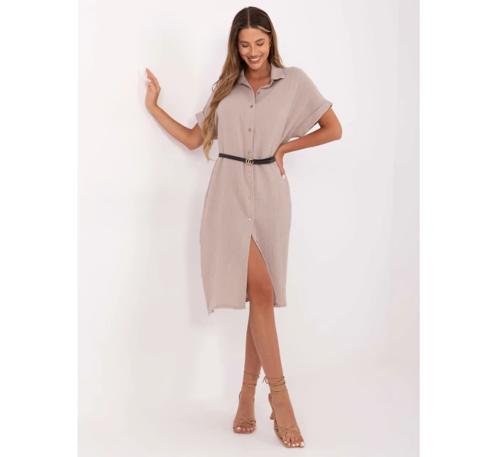 Sukienka MI SK model 21199544 ciemny bezowy - FPrice