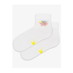 TENKÉ PONOŽKY FARBA 0-2 ROKY DIEVČATÁ BIELA 15/17