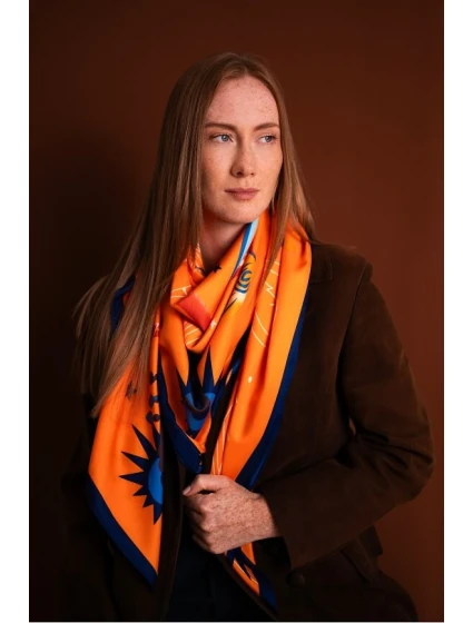 Art Of Polo 25235 Saténová šatka Universe