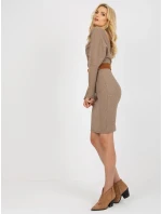 Dámske šaty TW SK BE BQ183 tmavo lila Dámske šaty TW SK BE BQ183 tmavo lila