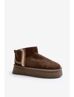 Sněhule na platformě se vzorem tmavě zelené model 21645946 - Boto Sněhule na platformě se vzorem tmavě zelené model 21645946 - Boto