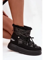 Dámské zimní boty na platformě Lee Cooper LCJ 25 03 3814 Černé