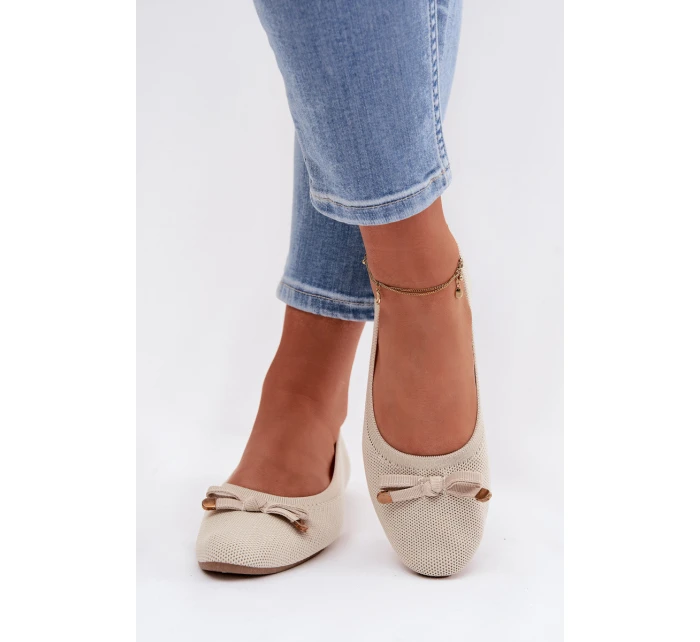 Baleríny s Mašlí Béžové model 21997782 - Boto