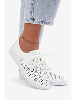 Dámske kožené topánky Acorn White Softie Semi