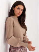 Bluzka RV BZ model 21776371 ciemny bezowy - FPrice Bluzka RV BZ model 21776371 ciemny bezowy - FPrice