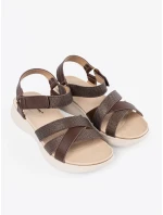 Vynikajúce hnedé sandále na platforme pre ženy Vynikajúce hnedé sandále na platforme pre ženy