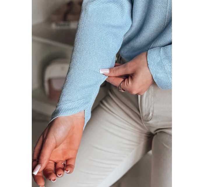 Dámsky oversize sveter NORVAN modrý Dstreet MY2452