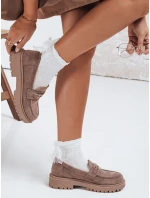 Dámské semišové béžové mokasíny Dstreet model 21992434 - FashionStreet