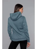 Šedomodrá dámska tepláková mikina (W02-09