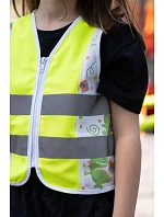 Korntex ACTION Detská bezpečnostná vesta 76.ACTN neónovo ružová/jednorožec Korntex ACTION Detská bezpečnostná vesta 76.ACTN neónovo ružová/jednorožec