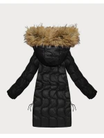 Černá dámská bunda s ozdobným prošíváním model 21757932 - J.STYLE