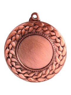 Medal brązowy z miejscem na emblemat 25 mm - medal stalowy