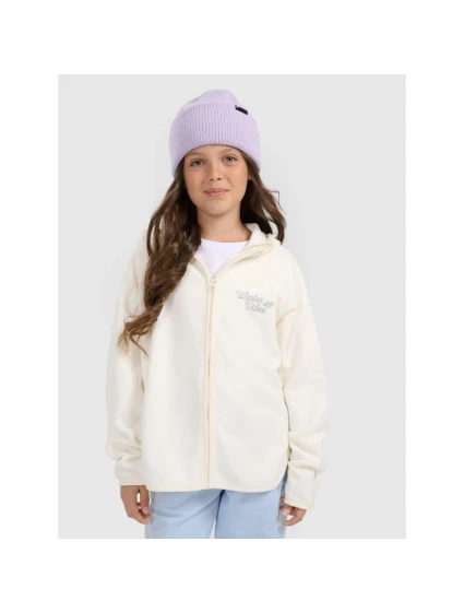 Dívčí volný fleece s kapucí model 21917508 - 4F