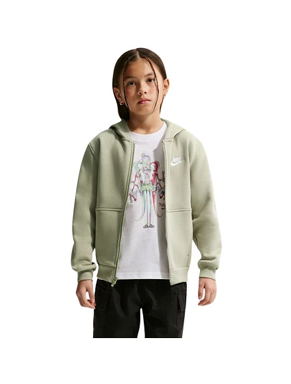 Detská mikina Nike Sportswear Club Fleece Light Green FD3004 304