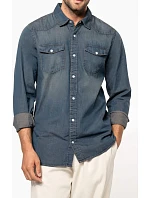 K Denim košile s dlouhým rukávem 20.K blue model 22509903 - Kariban K Denim košile s dlouhým rukávem 20.K blue model 22509903 - Kariban