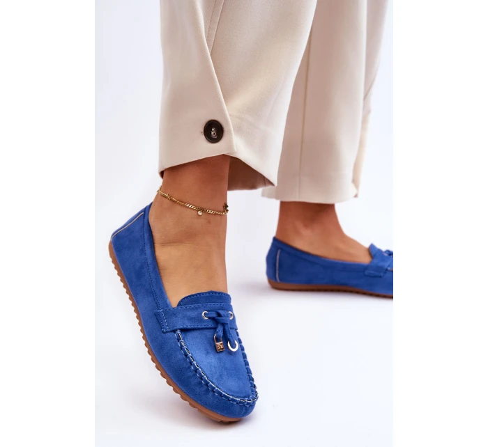 Klasické semišové mokasíny Modre Good Time Klasické semišové mokasíny Modre Good Time