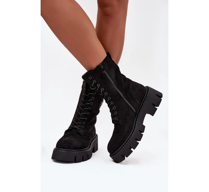 Zateplené workery dámské s ozdobou černé model 21708935 - Boto Zateplené workery dámské s ozdobou černé model 21708935 - Boto