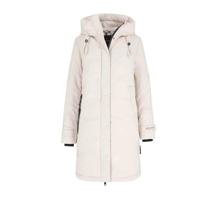 Dámsky kabát L22055-W24 béžový J-ASPEN - Volcano