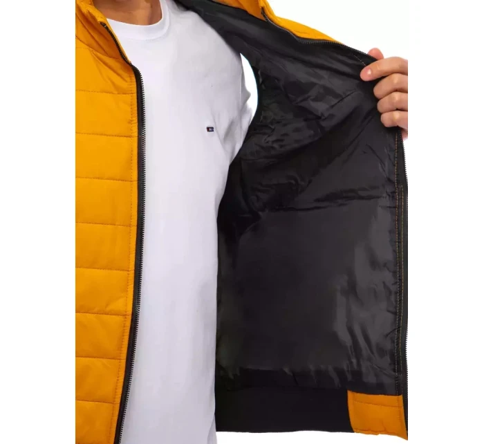 Pánská prošívaná tmavě žlutá vesta Dstreet model 21964326 - FashionStreet