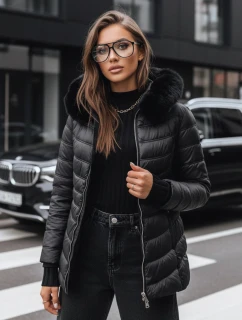 Dámska prešívaná zimná bunda LUNA black FashionStreet TY3972