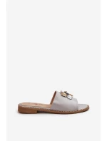 Dámské Sandály S Ozdobami model 21665122 Béžové - S.Barski